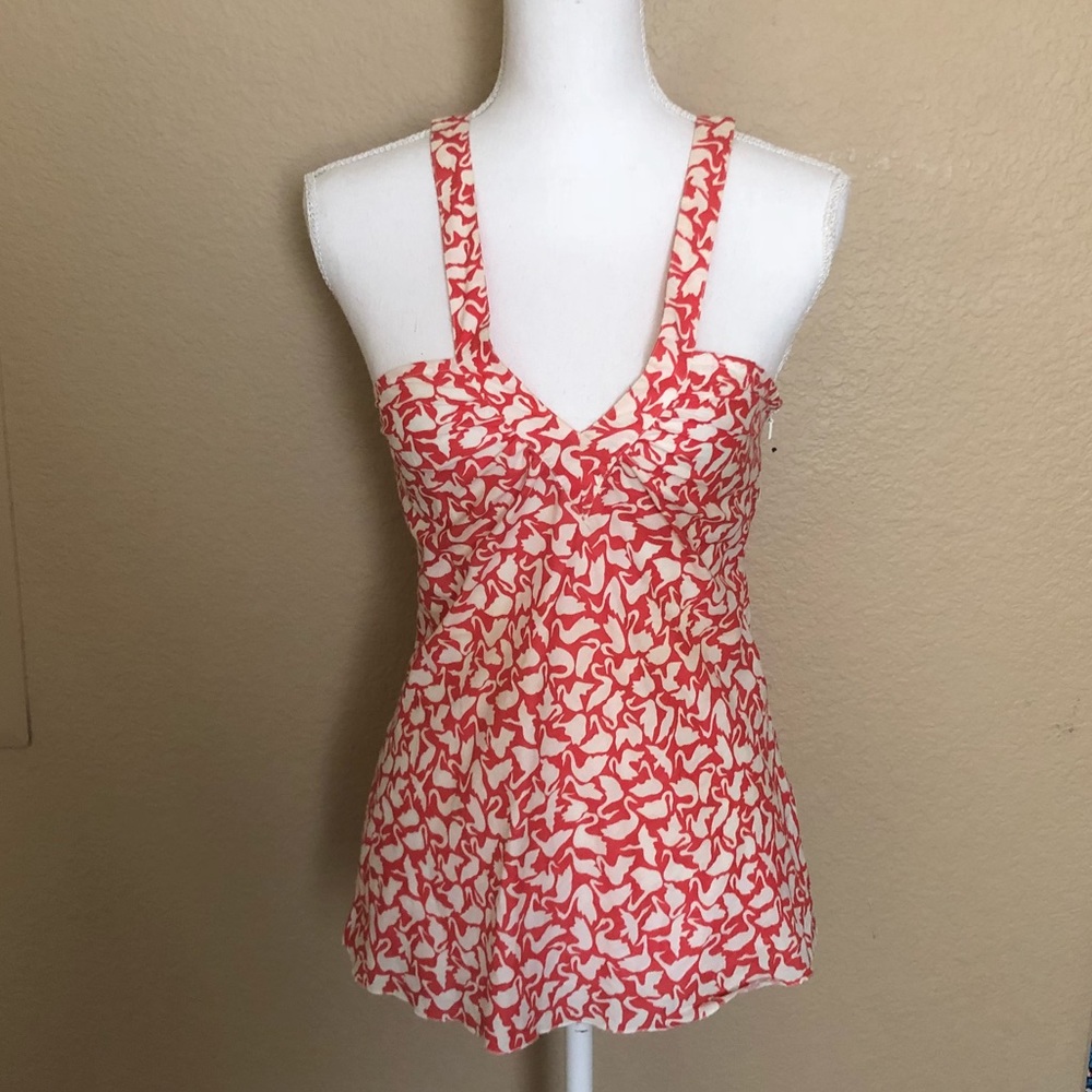 Anthropologie Wink Bird Print Sleeveless Top [Pre❤]